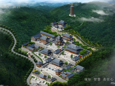 大同龙王寺古建规划设计布局图